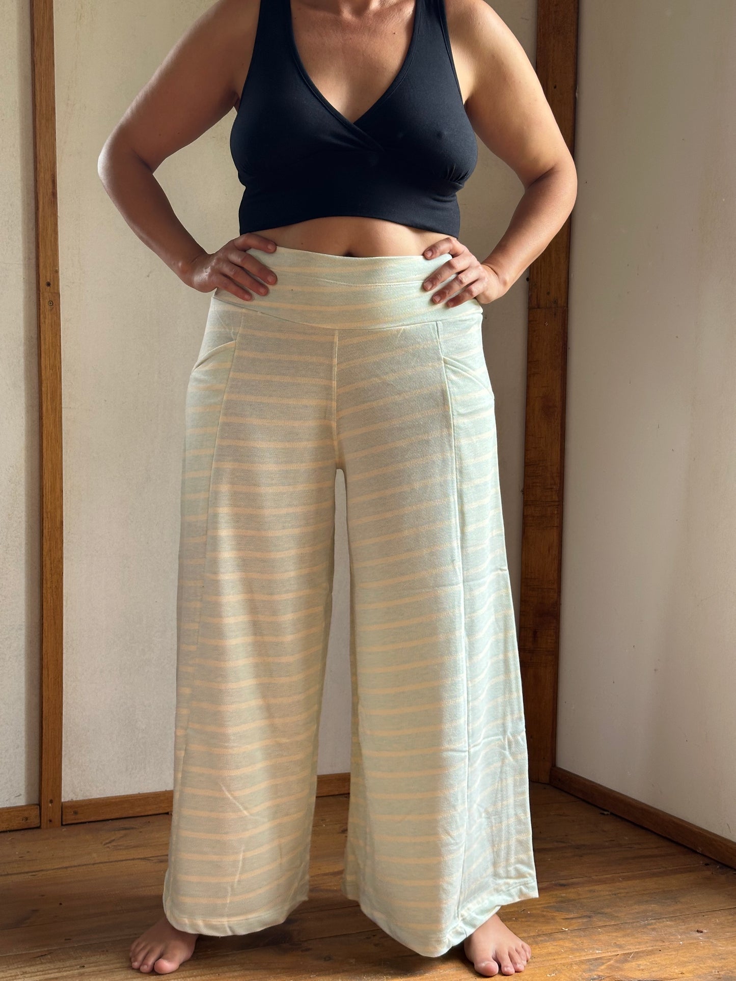 Palazzo EVASÉ | Rayas Rústico de Algodón