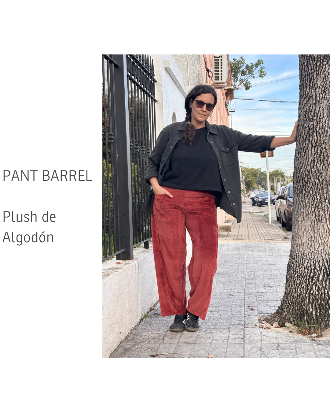 Pant BARREL | Plush de Algodón