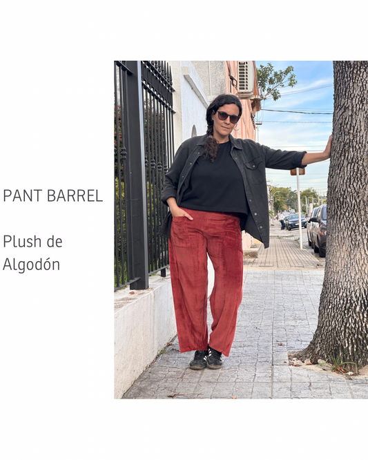 Pant BARREL | Plush de Algodón