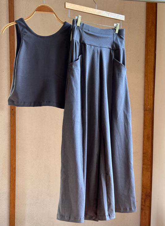 Palazzo Evasé + Top | Cotton