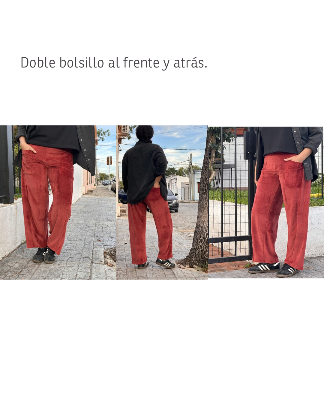 Pant BARREL | Plush de Algodón